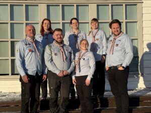 Gilwell foringjaþjálfun – útskriftarhópur Hraunbúa
